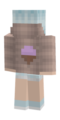 Blue skin: body, back render