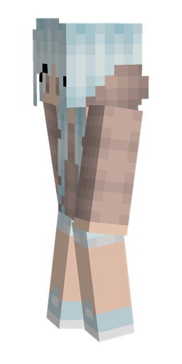 Blue skin: body, left side render