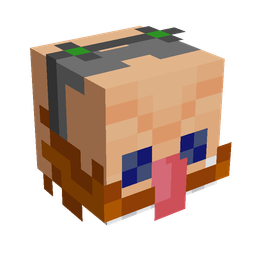Black skin: head render