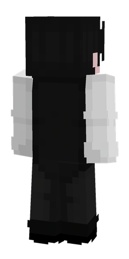Black skin: body, back render