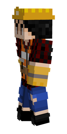 Black skin: body, left side render