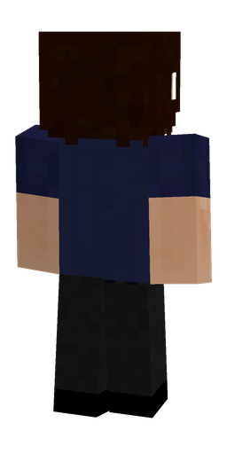 Black skin: body, back render