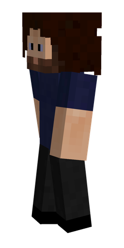 Black skin: body, left side render