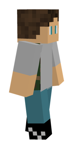 Black skin: body, right side render