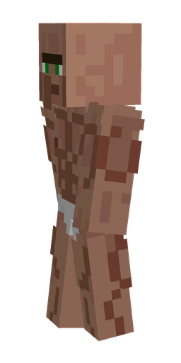 Brown skin: body, left side render
