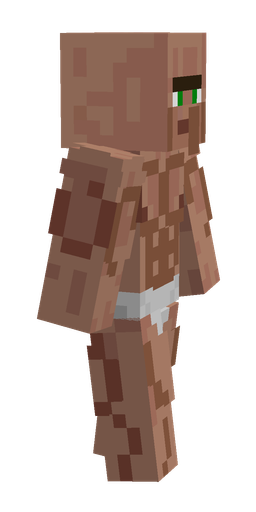 Brown skin: body, right side render