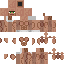 Brown skin: raw texture render