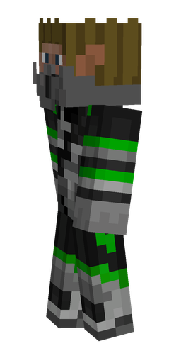 Black skin: body, left side render
