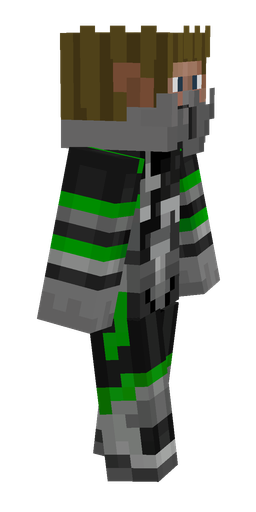 Black skin: body, right side render
