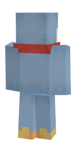 Blue skin: body, back render