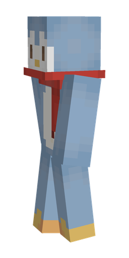 Blue skin: body, left side render