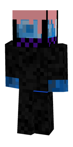 Black skin: body, back render