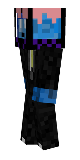 Black skin: body, left side render