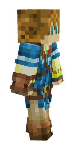 Blue skin: body, right side render