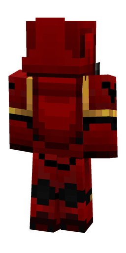Black skin: body, back render