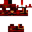 Black skin: raw texture render