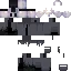 Black skin: raw texture render