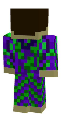 Black skin: body, back render