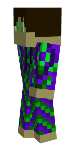 Black skin: body, left side render