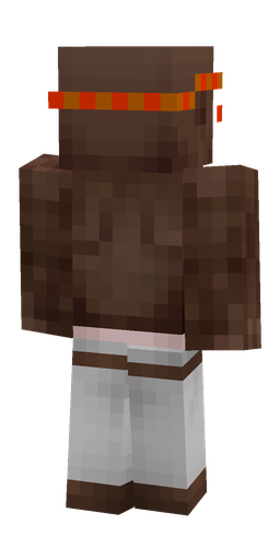 Brown skin: body, back render