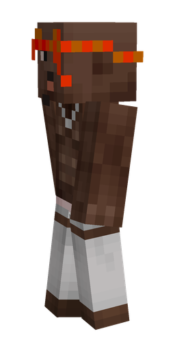 Brown skin: body, left side render