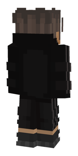 Black skin: body, back render