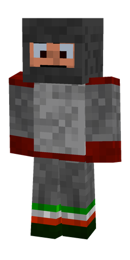 Black skin: body, front render