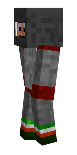 Black skin: body, left side render