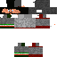Black skin: raw texture render