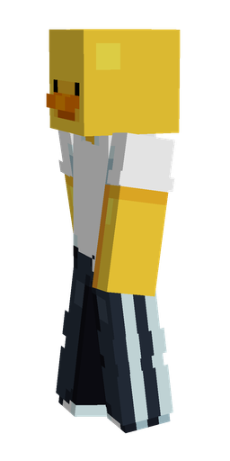 Blue skin: body, left side render