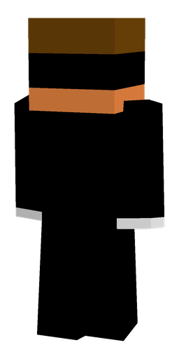 Black skin: body, back render