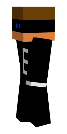 Black skin: body, left side render