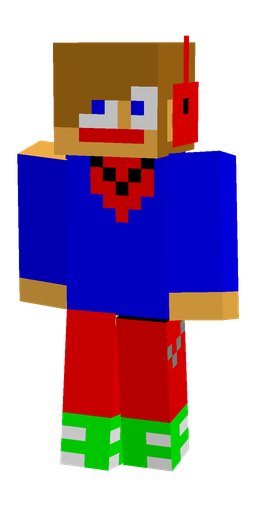 Blue skin: body, front render