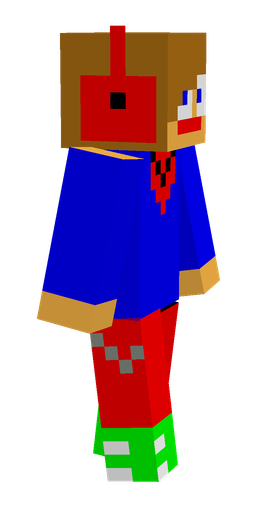 Blue skin: body, right side render