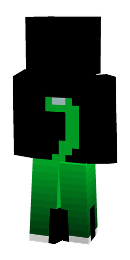 Green skin: body, back render
