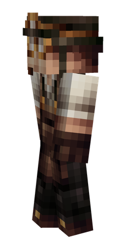 Black skin: body, left side render