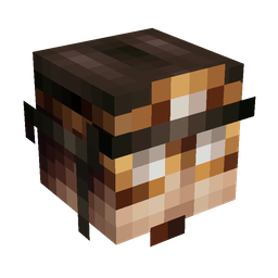 Black skin: head render