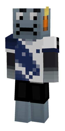 Black skin: body, front render