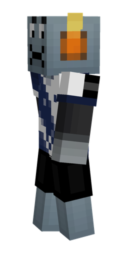 Black skin: body, left side render