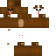 Brown skin: raw texture render