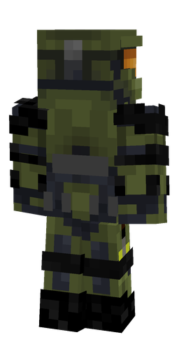Black skin: body, back render