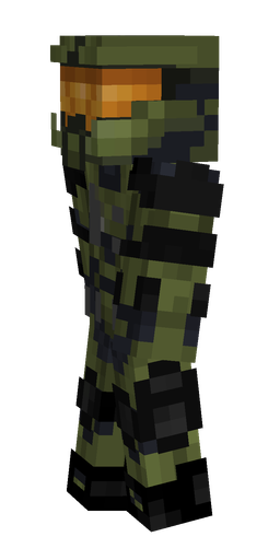 Black skin: body, left side render