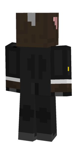 Black skin: body, back render