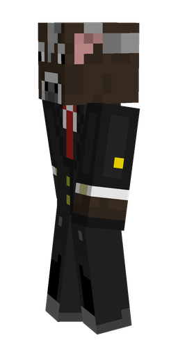 Black skin: body, left side render