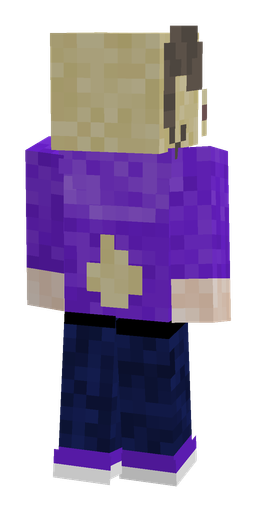 Blue skin: body, back render