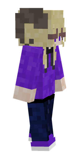 Blue skin: body, right side render