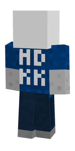 Blue skin: body, back render