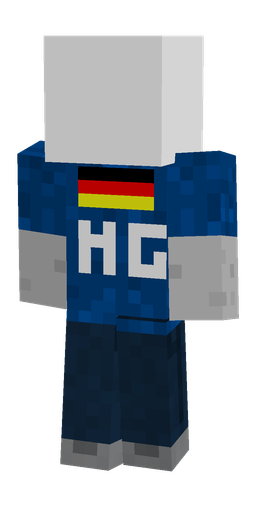 Blue skin: body, front render