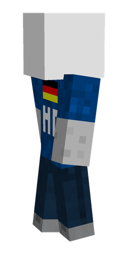 Blue skin: body, left side render