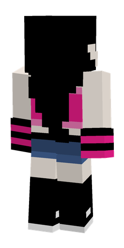 Black skin: body, back render